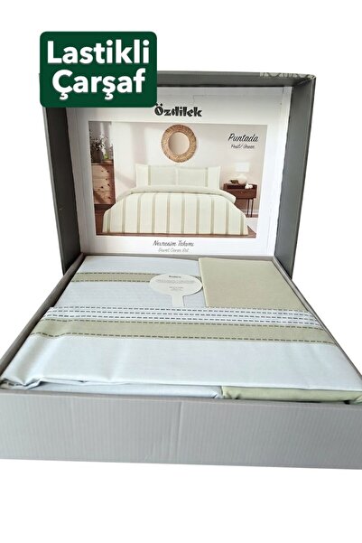 Özdilek Puntuta Single - Elastic Sheet - Duvet Cover Set 100% Cotton