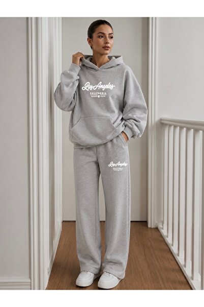 FUFLUNS La Goldenstate Printed Men's Hooded Tracksuit Set