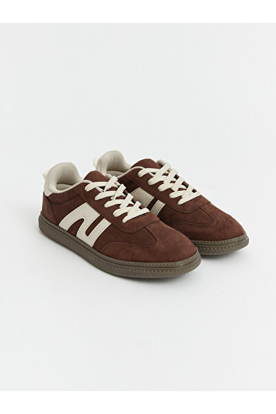LC Waikiki Lcw Steps Brown Suede-Look Girls' Sports Shoes