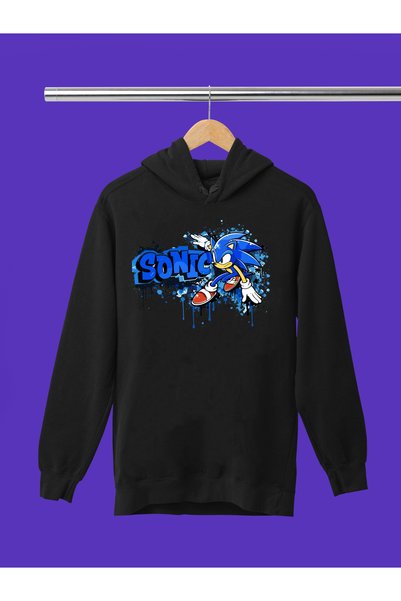 MAGORS سويت شيرت للأطفال مطبوع عليه SONIC THE HEDGEHOG ذو جودة عالية ونسيج نا...