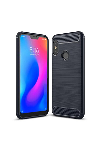 OEM Θήκη TPU Carbon Rugged Armor - Μπλε (Xiaomi Mi A2 Lite / Redmi 6 Pro)
