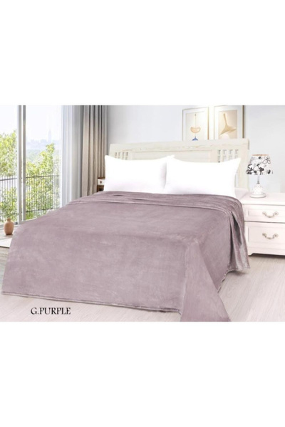 Generic Brand Soft Fleece Flannel Blanket - G.Purple - Double