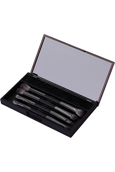 Arabest Makeup Brush Set with Case,4 Pcs Double-Ended Professional Brushes,Co...