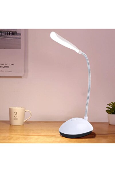 Hellomani Portatif Taşınabilir Pilli Masa Lambası Beyaz Led Işıklı Mini Masa ...