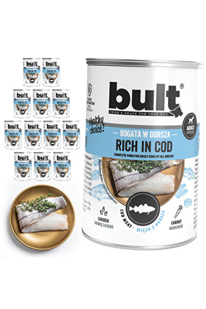 Bult Hrană umedă completă pentru câini, bogată în cod, conservă 12x400g