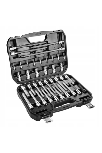 NEO Tools Set de biți și capete tubulare NEO, tipuri TORX, HEX, RIBE STAR, 1/...