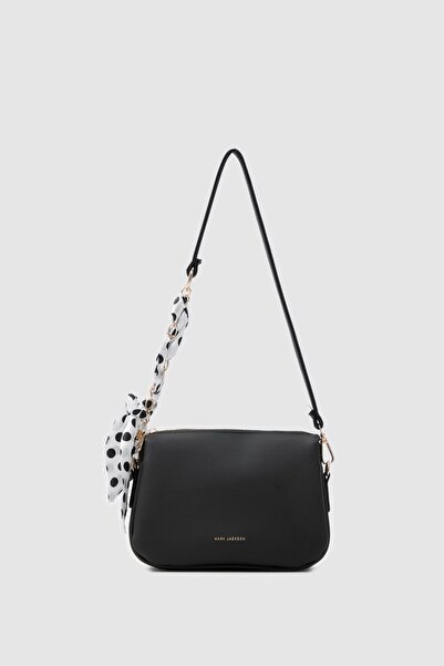 Shule Bags Aria Scarf Detailed Shoulder Bag Black