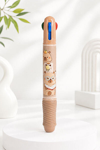 Generic Brand Pix Gigant Premium 4 Culori cu Model Capybara, 27 cm, Multicolo...
