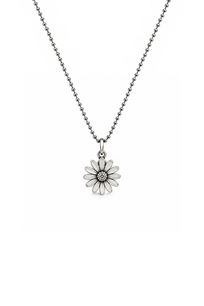Coy Diamond 925 Ayar Gümüş Papatya Çiçek Kolye – Minimal Çiçek Figürlü Zarif ...