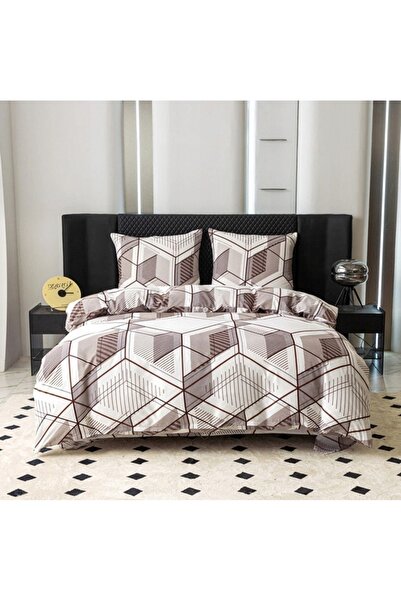 NO BRAND SET DE AȘTERNUTURI 200x220 + 2 FEȚE DE PERNĂ 70x80 BUMBAC SATINAT - ...