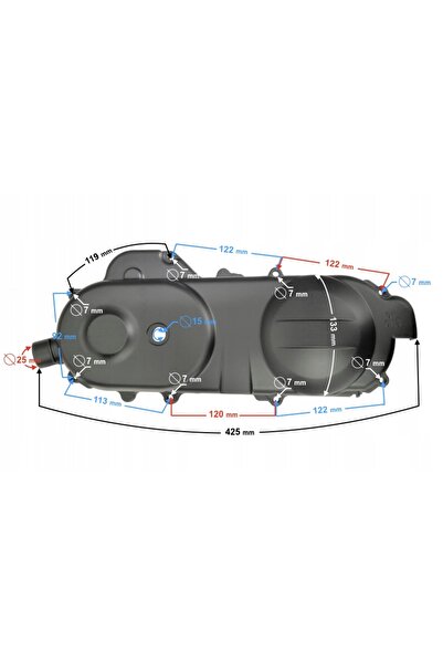 Moretti Husă Curea Scuter 4T GY6 40 cm Husă de protecție