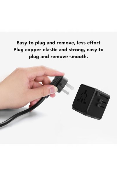 NO BRAND Adaptor universal de călătorie AC100V-240V cu 4