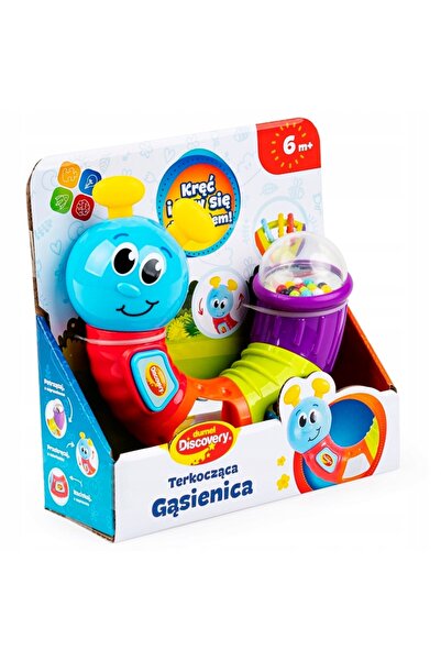 Dumel Jucărie senzorială educativă pentru 6 luni+, omidă zornăitoare pentru t...
