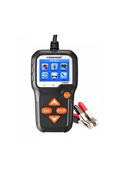 KONNWEİ Tester de baterii AGM GEL EFB 6V 12V Monitor de tensiune USB