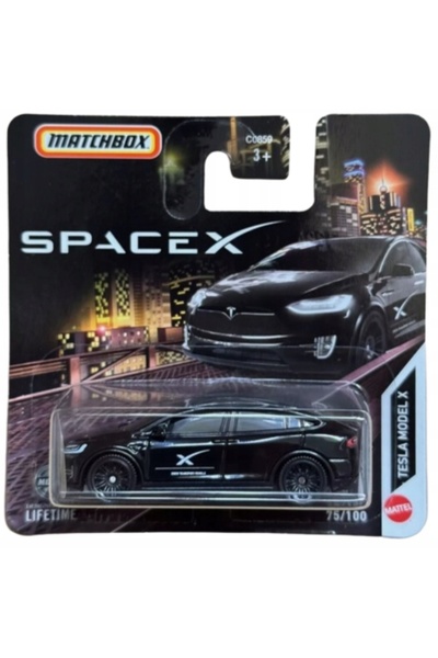 Matchbox Mașinuță Tesla SpaceX Model X 1:64 numărul 75/100