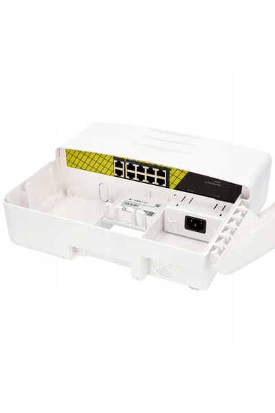 ViDiLine Switch 8x PoE Kit în carcasă. Sursă de alimentare cameră cu funcție ...