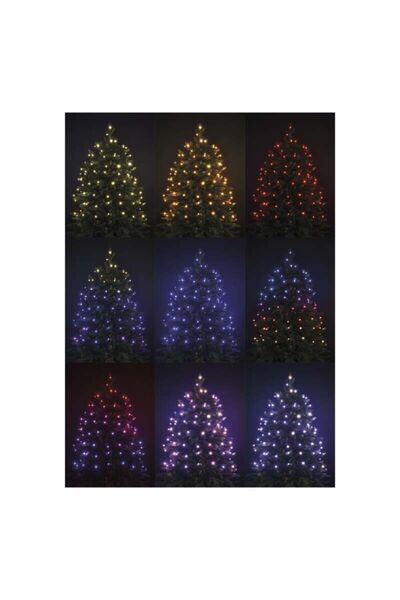 NO BRAND Lumini de Crăciun clasice cu 96 LED-uri, 10m, RGB, 72 programe, tele...