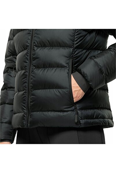 Jack Wolfskin Geacă de puf cu glugă Nebelhorn pentru femei, neagră, XS
