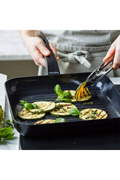 Greenpan Tigaie grill Essence 28,6cm antiaderentă, pentru inducție și gaz