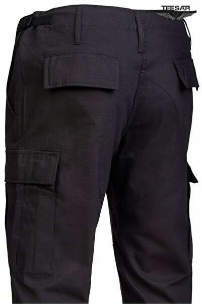 Mil-Tec Pantaloni BDU Militari de Luptă Rip-stop SLIM FIT Negri M