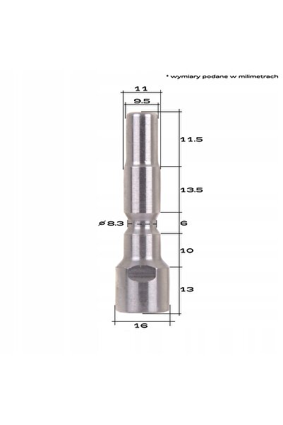 Techkar Perie pentru gresie/tiglă T-racer Kranzle 1050 XA15 17 plug D10 600mm 14