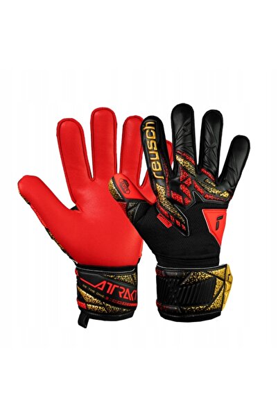 Reusch Mănuși de portar Attrakt Silver negru/auriu/roșu focos 10.5