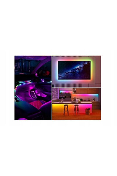 NO BRAND Bandă LED RGB COB MAGIC digital WS2812 5V 5mm 160LED/m 5m