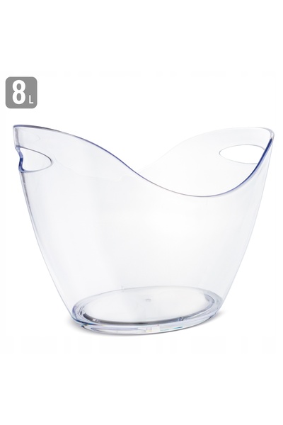 NO BRAND Găleată de gheață EXTRA MARE 8L, Răcitor de șampanie XXL