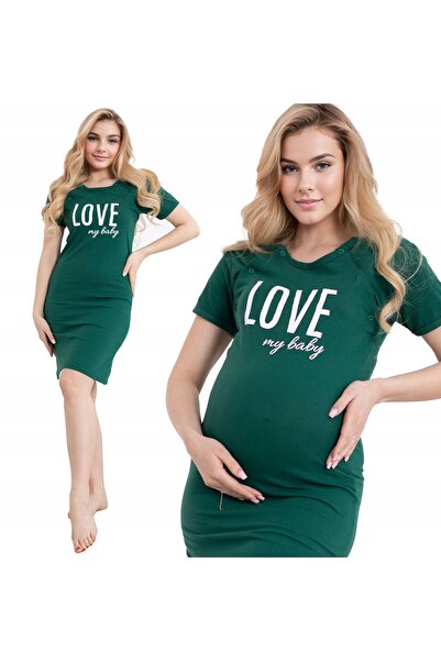 NO BRAND TRICOU DE SARCINĂ PENTRU ALĂPTARE NAPY FORMOMMY LOVE VERDE STICLĂ XXL