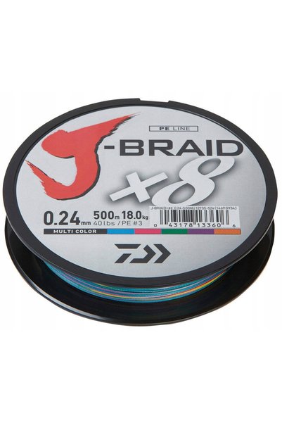 NO BRAND DAIWA J-BRAID MULTICOLOR 300m-0,13mm Fir textil împletit