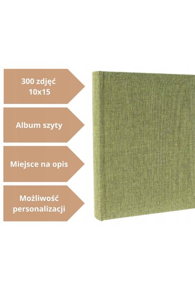 gedeon Album foto pentru 300 de fotografii de 10x15, cu coperta cusută din pâ...