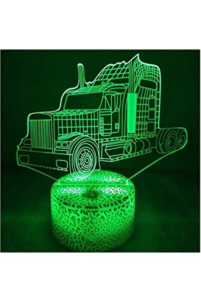 NO BRAND LAMPĂ 3D LED USB CAMION 16 CULORI + TELECOMANDĂ