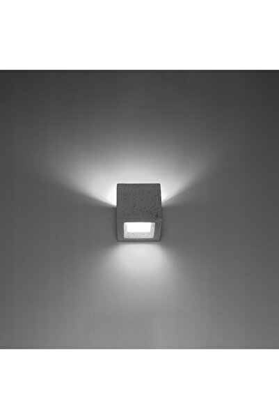 NO BRAND Aplică de perete din beton LEO G9 gri/alb 40W Sollux Lighting