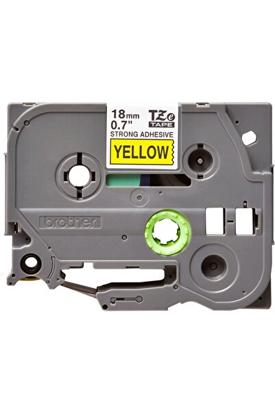 Brother Bandă adezivă P-Touch TZe-S641 18mm x 8m (TZES641) - galbenă, imprima...