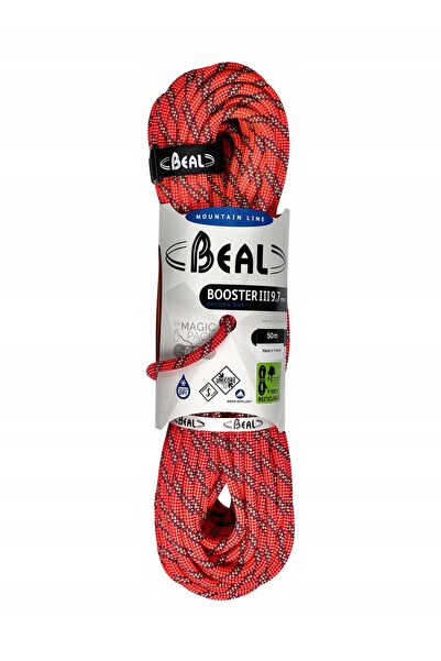 NO BRAND Beal Booster III 9.7mm 50m Unicore Coardă de alpinism uscată Golden ...