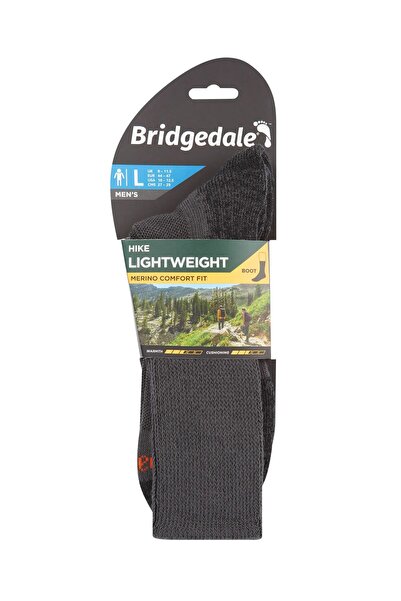 NO BRAND Skarpety Bridgedale Hike Lightweight Merino Comfort Boot - grafit 44-47
