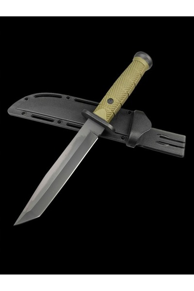 NO BRAND Cuțit TACTIC Finka, model militar TANTO Survival, toc din ABS ND32
