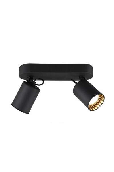 NO BRAND Spot PAGO 2x35W GU10 Metal Negru Trio Reflector de Tavan