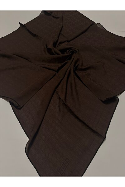 ipekevi Four Seasons Monogram Scarf Brown