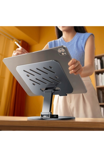 WOZINSKY Suport reglabil metalic pentru tabletă și telefon, rotire 360° °