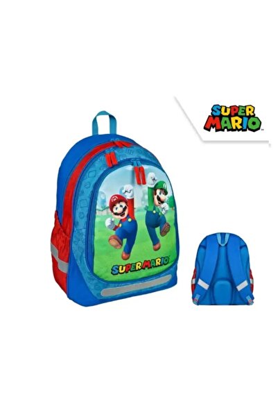 NO BRAND Ghiozdan școlar cu multiple compartimente Super Mario pentru copii E...