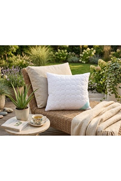 NO BRAND Pernă Aloe Sen Florentyna 70x80cm Poliester Alb pentru dormit, Mărim...