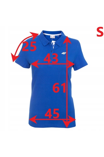 4F Tricou de damă cobalt S