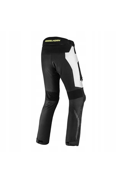 NO BRAND PANTALONI DIN ȚESĂTURĂ REBELHORN BORG NEGRU/GRI/GALBEN FLO Mărime: S