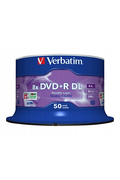 Verbatim DVD+R DL 8.5GB MKM003 XBOX + discuri de navigație, pachet 50 bucăți