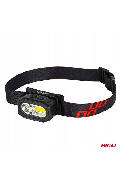 AMIO Lanternă frontală reîncărcabilă cu senzor de mișcare XPG+COB 1000mAh