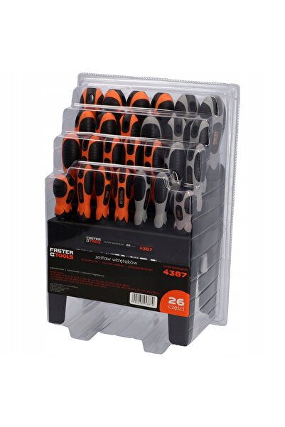 NO BRAND FASTER TOOLS Set de șurubelnițe 26 piese