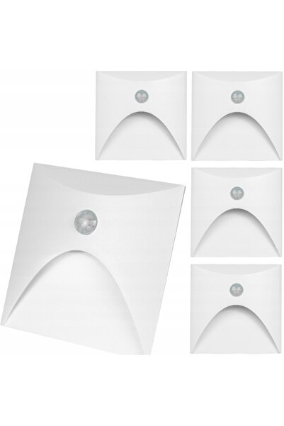 NO BRAND 4x Downlight-uri LED cu senzor de mișcare și senzor de apus, pătrate...