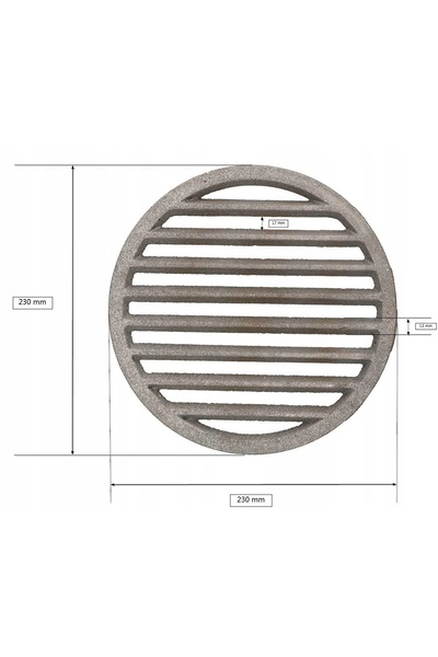 NO BRAND Grătar rotund de inserție pentru grătar pe gaz, 230 mm, pentru șemin...