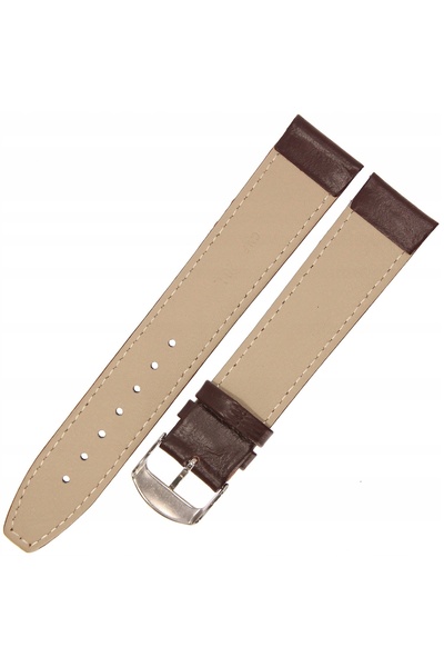NO BRAND HORIDO 0077L - MARO ÎNCHIS - 20 mm - Curea de ceas din piele cu textură